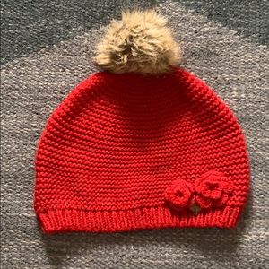 Ruby Red Knit Hat - Girls Size 10-14YR